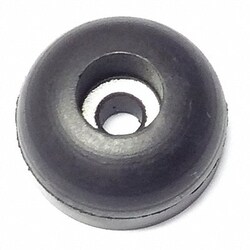 Grainger Bumper 5/8 in Black Rubber PK25