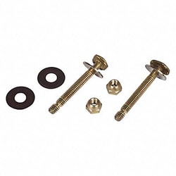 Grainger Closet Bolt Brass 1/4 x 2-1/4