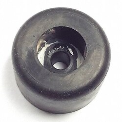 Grainger Bumper 3/4 in Black Rubber PK10