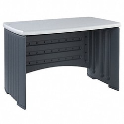 Grainger&nbsp;Computer Desk 46 x 30 x 28 In Charcoal