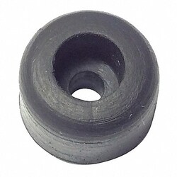Grainger Bumper 1/2 in Black Rubber PK25
