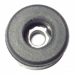 Grainger Bumper 1/2 in Black Rubber PK25