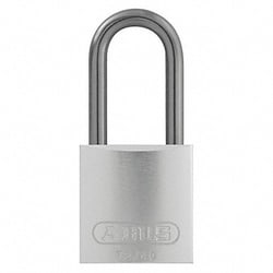 Grainger&nbsp;Lockout Padlock KA Silver 1-1/2 H PK12