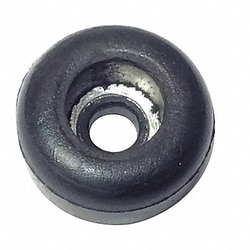 Grainger&nbsp;Bumper 1/2 in Black Rubber PK50