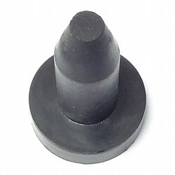 Grainger Bumper 3/4 in Black Rubber PK25