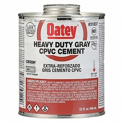 Grainger CPVC Cement Heavy Duty Gray 32 oz.
