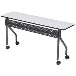 Grainger&nbsp;Mobile Table Rectangle Gray 72 W