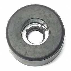 Grainger Bumper 1/2 in Black Rubber PK50