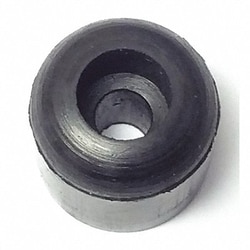 Grainger&nbsp;Bumper 1/2 in Black Rubber PK50