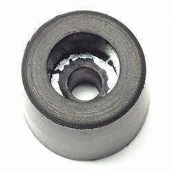 Grainger Bumper 5/8 in Black Rubber PK25