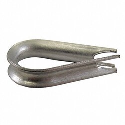 Grainger Wire Rope Thimble 3/8 in Rope Dia SS