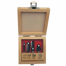 Grainger&nbsp;Router Bit Set 4 Pc Carbide Tipped