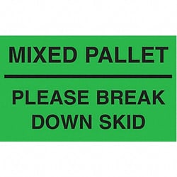 Grainger&nbsp;Instructional Label Contents PK500