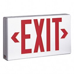 Grainger&nbsp;Exit Sign 1.0W Red/Green 1 or 2 Faces