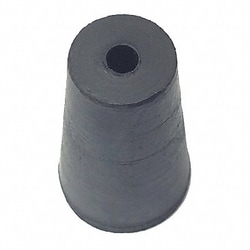 Grainger&nbsp;Stopper Sz 0 10 mm BDia Black 0 PK50