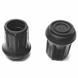 Grainger&nbsp;Protective Leg Tip SlipOn Rd 39/64 PK25