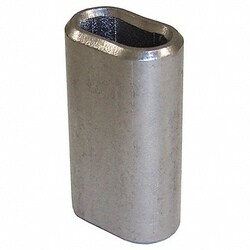 Grainger Wire Rope Oval Sleeve 1/16 in SS, Quantity: Each of 1