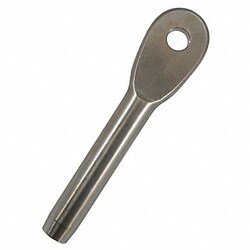 Grainger&nbsp;Eye End Fitting 316 SS 1/16 in Rope dia.