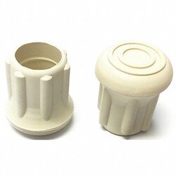 Grainger&nbsp;Protective Leg Tip SlipOn Rd 47/64 PK25