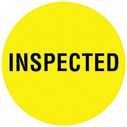 Grainger&nbsp;D6075 Inventory Control Label Inspected PK1000