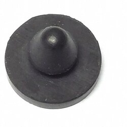 Grainger Bumper 1/2 in Black Rubber PK100