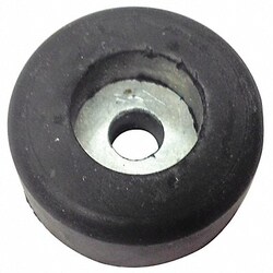 Grainger Bumper 1-1/2in. Black Rubber PK10