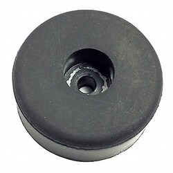 Grainger Bumper 1-1/2in. Black Rubber PK10