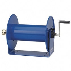 Grainger Hand Crank Hose Reel 50 ft 3/8 ID Blue