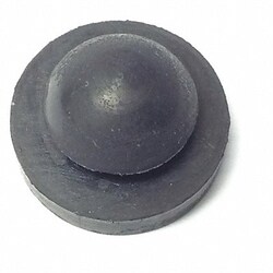 Grainger Bumper 9/16in. Black Rubber PK100
