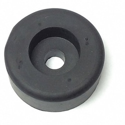 Grainger Bumper 1-1/2in. Black Rubber PK10