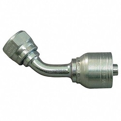Grainger&nbsp;Crimp Fitting 45 Deg 3/8 ID M18-1.5 F
