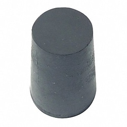 Grainger&nbsp;Stopper Sz 0 13 mm BDia Black 0 PK75