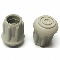 Grainger&nbsp;Protective Leg Tip SlipOn Rd 31/64 PK25