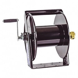 Grainger Hand Crank Hose Reel 125 ft 1/2 ID Blck, Quantity: Each of 1