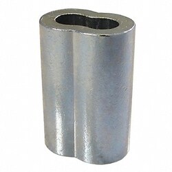 Grainger&nbsp;Wire Rope Oval Sleeve 1/4 in Copper