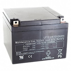 Grainger&nbsp;Sealed Lead Acid Battery 12VDC 18Ah
