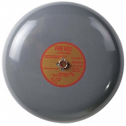Grainger Fire Bell Gray 8 In.