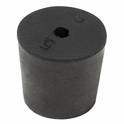 Grainger&nbsp;Stopper Sz 3 18 mm BDia Black 0 PK40