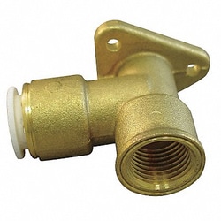 Grainger 90 Drop Ear Elbow 1/2 NPT Brass Wht, Quantity: Each of 1
