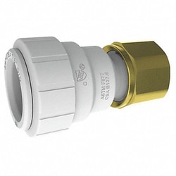 Grainger&nbsp;Connector 3/4 CTS x 3/4 NPT White