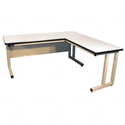 Grainger&nbsp;L-Shaped Workbench Laminate 72 W 30 D