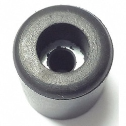 Grainger Bumper 3/4 H x 5/8 W Black Rubber PK10, Quantity: Pack of 1