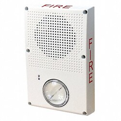 Grainger Outdoor Speaker Strobe Marked Fire White