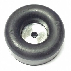 Grainger Bumper 2-1/2 in Black Rubber PK5