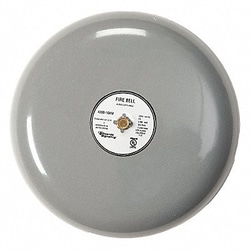 Grainger Fire Bell Gray 8 in 20 to 24V