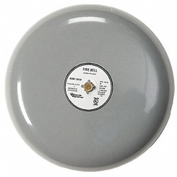 Grainger Fire Bell Gray 10 in 20 to 24V