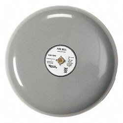 Grainger Fire Bell Gray 10 In.