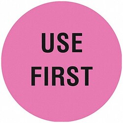 Grainger&nbsp;D6073 Inventory Control Label Pink PK1000