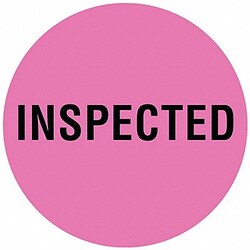 Grainger&nbsp;D6075 Inventory Control Label Pink PK1000