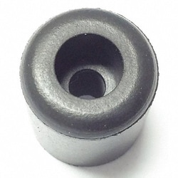 Grainger Bumper 5/8 in Black Rubber PK10